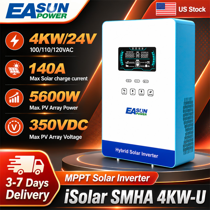 Grid Tie Inverter Limiter 2000W - EASUN POWER 4000W 24V Şebeke Dışı