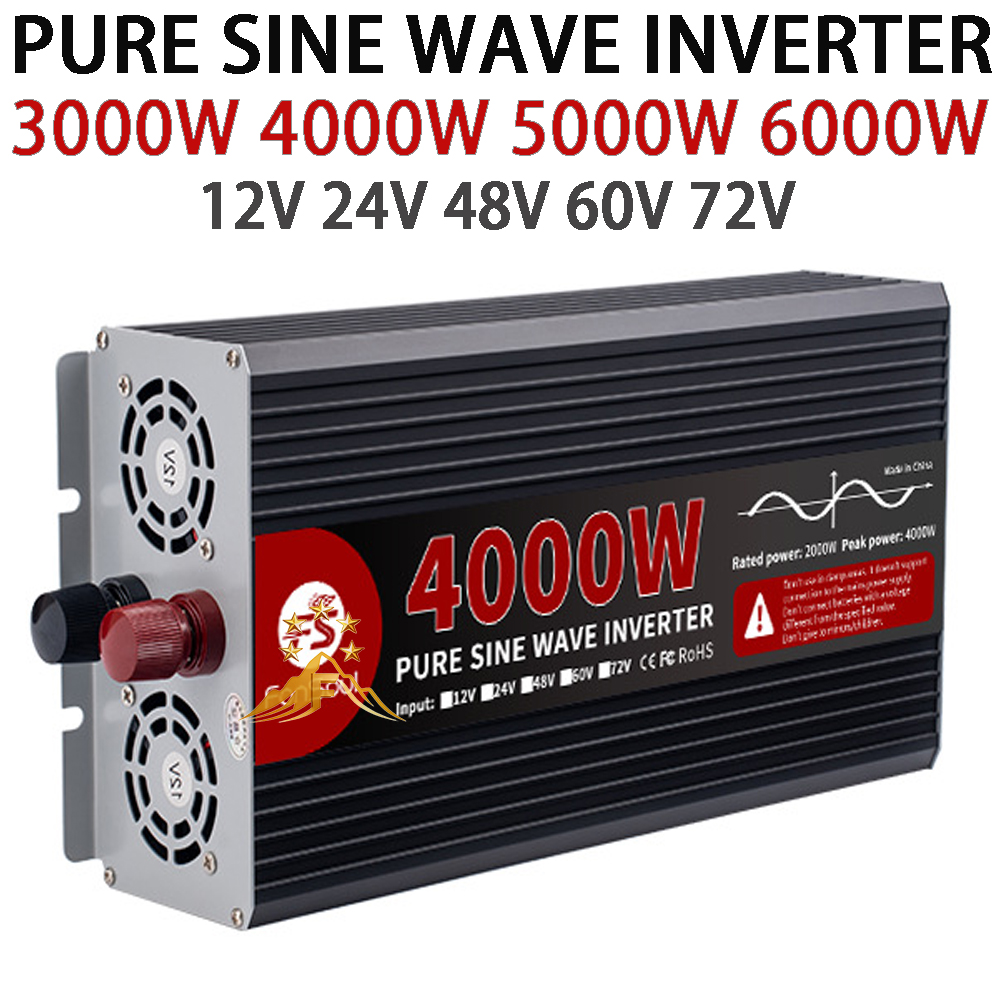 Pure Sine Wave Inverter 5000W 48V 220V - Gerçek Güç Saf Sinüs Dalga İnvertör