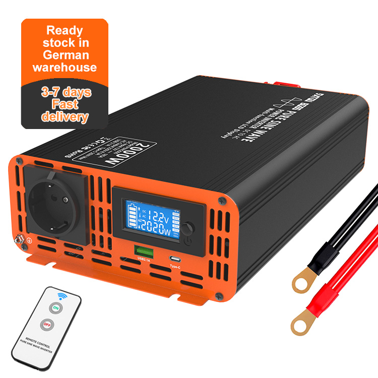 Power Inverter 12V 220V 4000W Continuous - 4000W Tepe Gücü 12v 24V 48V