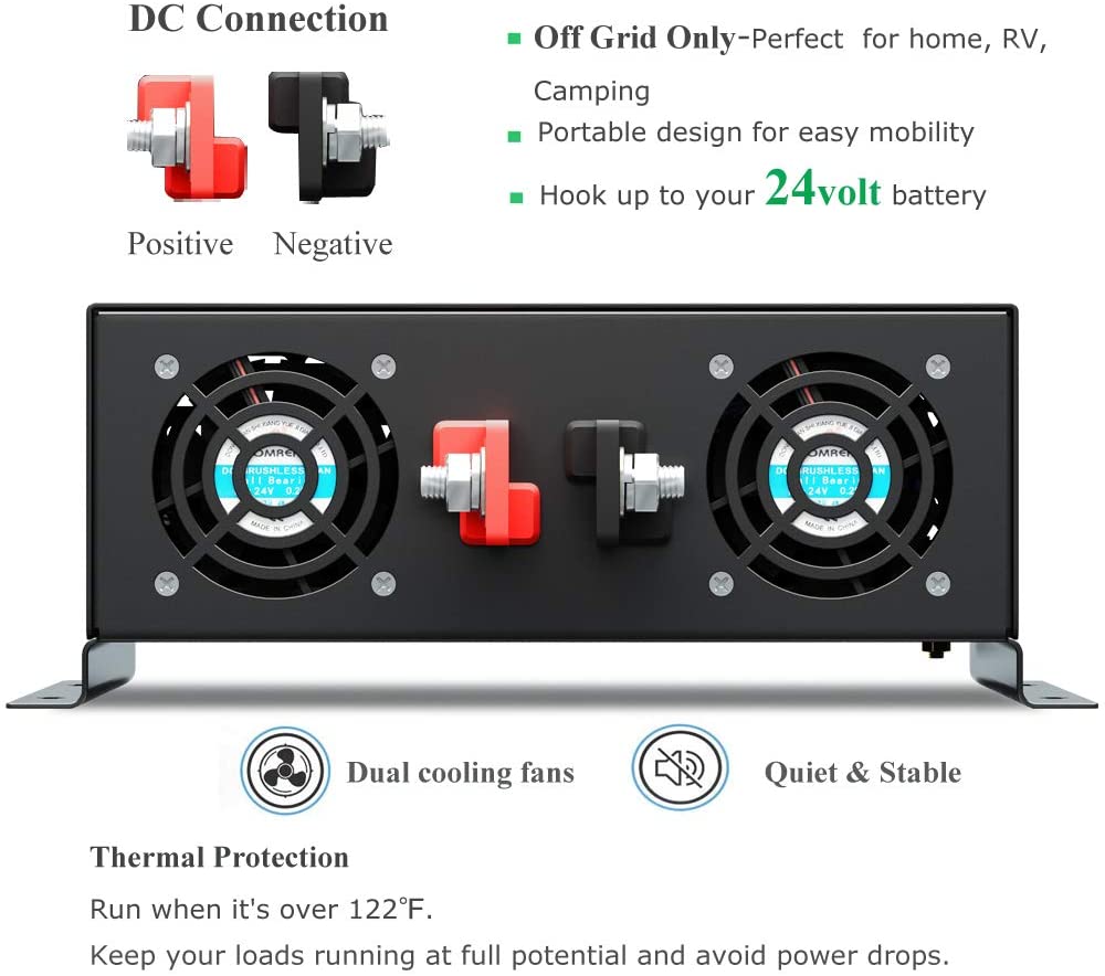 Saf Sinüs Dalga İnvertör 3000W - Inverter Pure Sine Wave 60Hz 120V 3000W incelemesi ve fiyatı