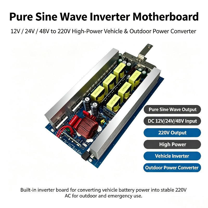 Saf Sinüs Dalga İnvertör Ana K - Pure Sine Wave Inverter Board 24V 48V incelemesi ve fiyatı